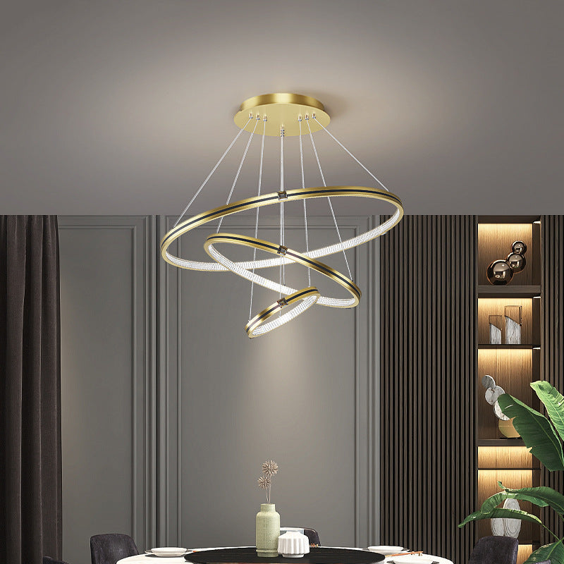 Modern Minimalist Style LED Hoop Pendant Light