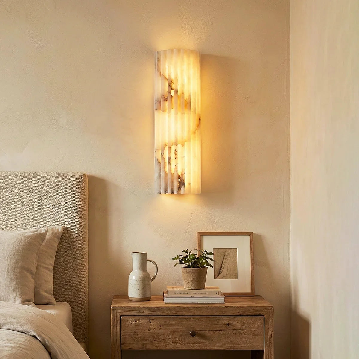 Alvia Alabaster Wall Light