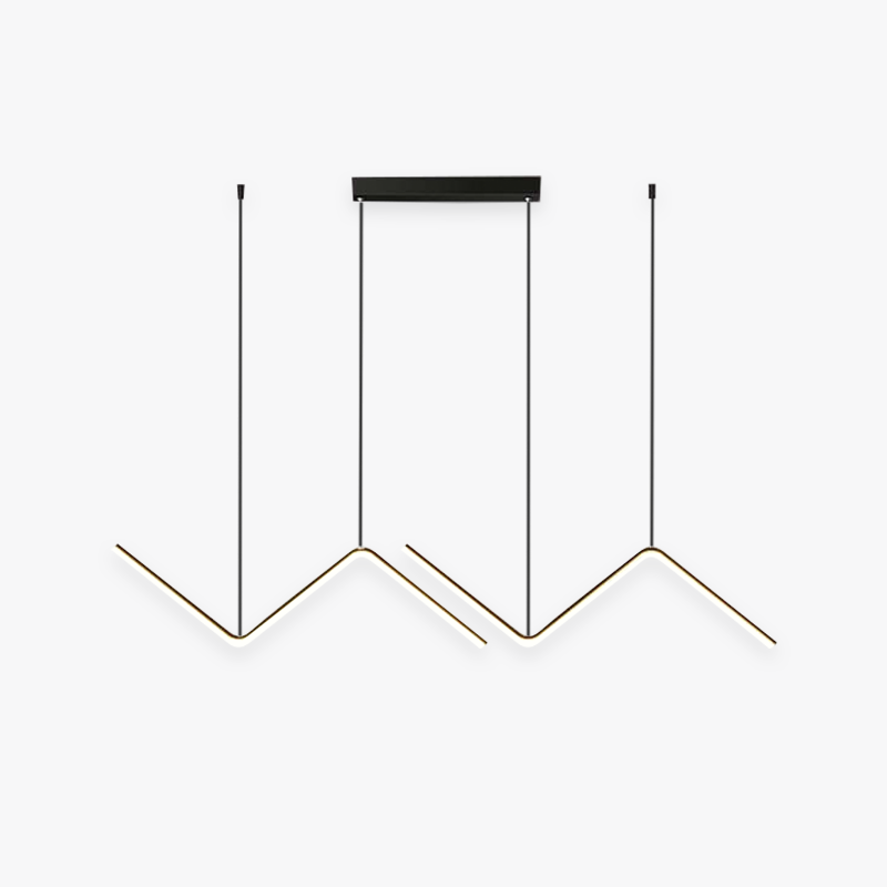 Minimalist Geometric Linear Pendant Lights