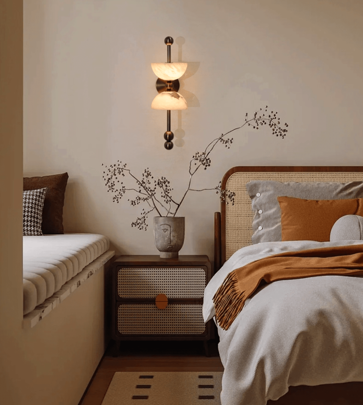 Duo Alabaster Wall Lamp