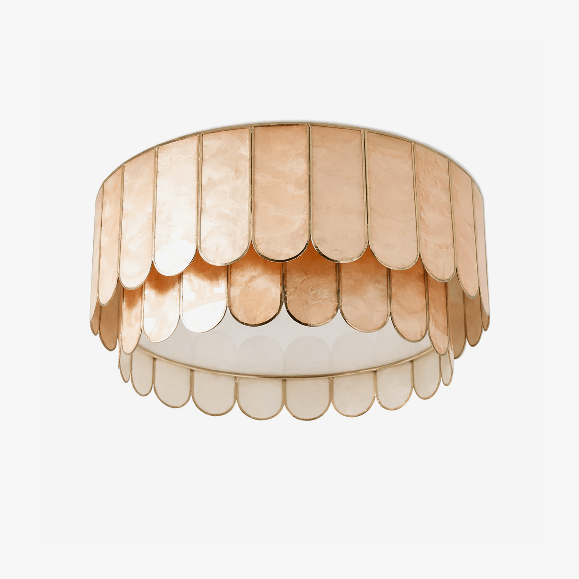 Faceted Shell Bloom Ceiling Light