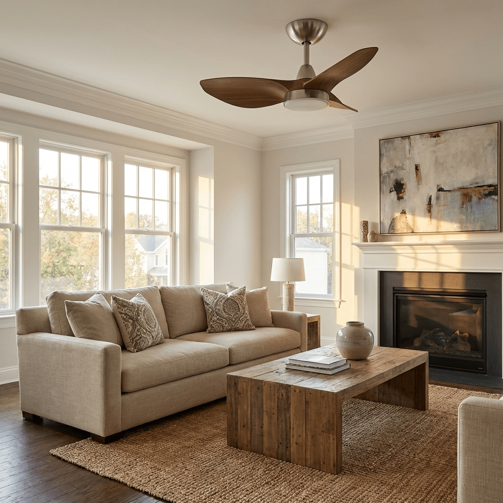 Retro Aero-Glide Stylish Ceiling Fan Light