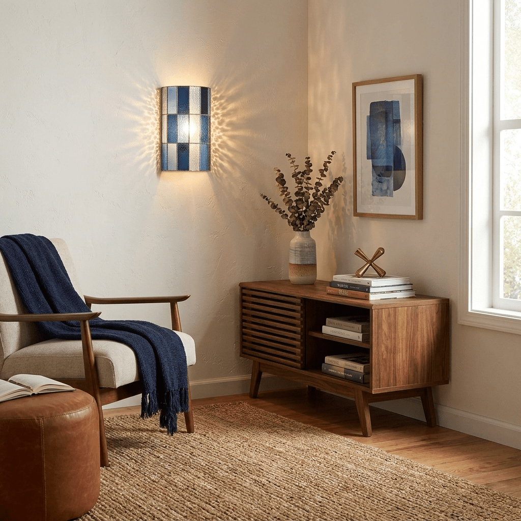 Spectra Faceted Glass Wall Sconce