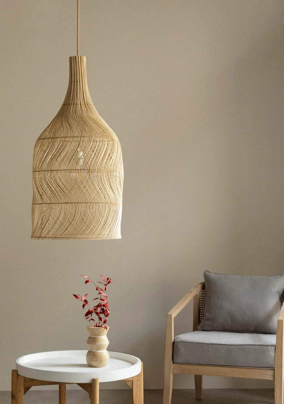 Amphora Woven Rattan Pendant Lamp