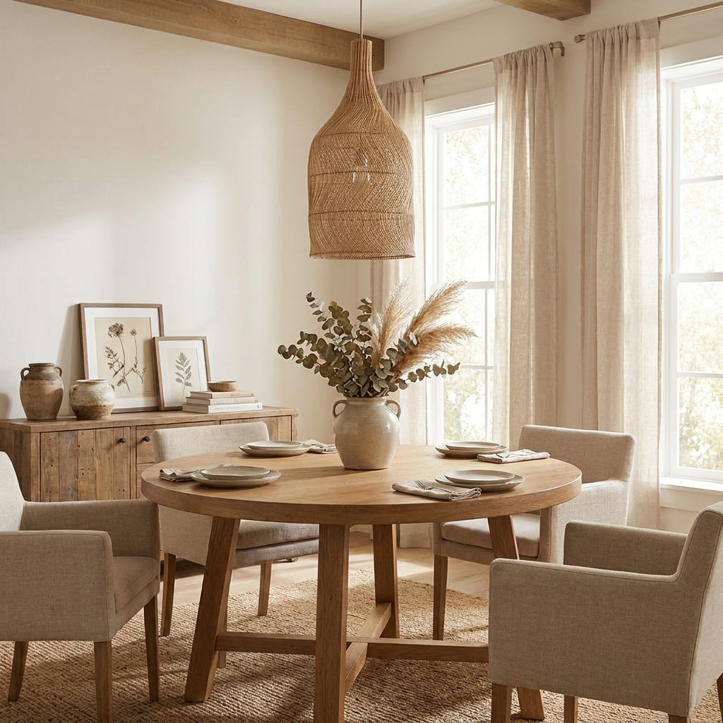 Amphora Woven Rattan Pendant Lamp