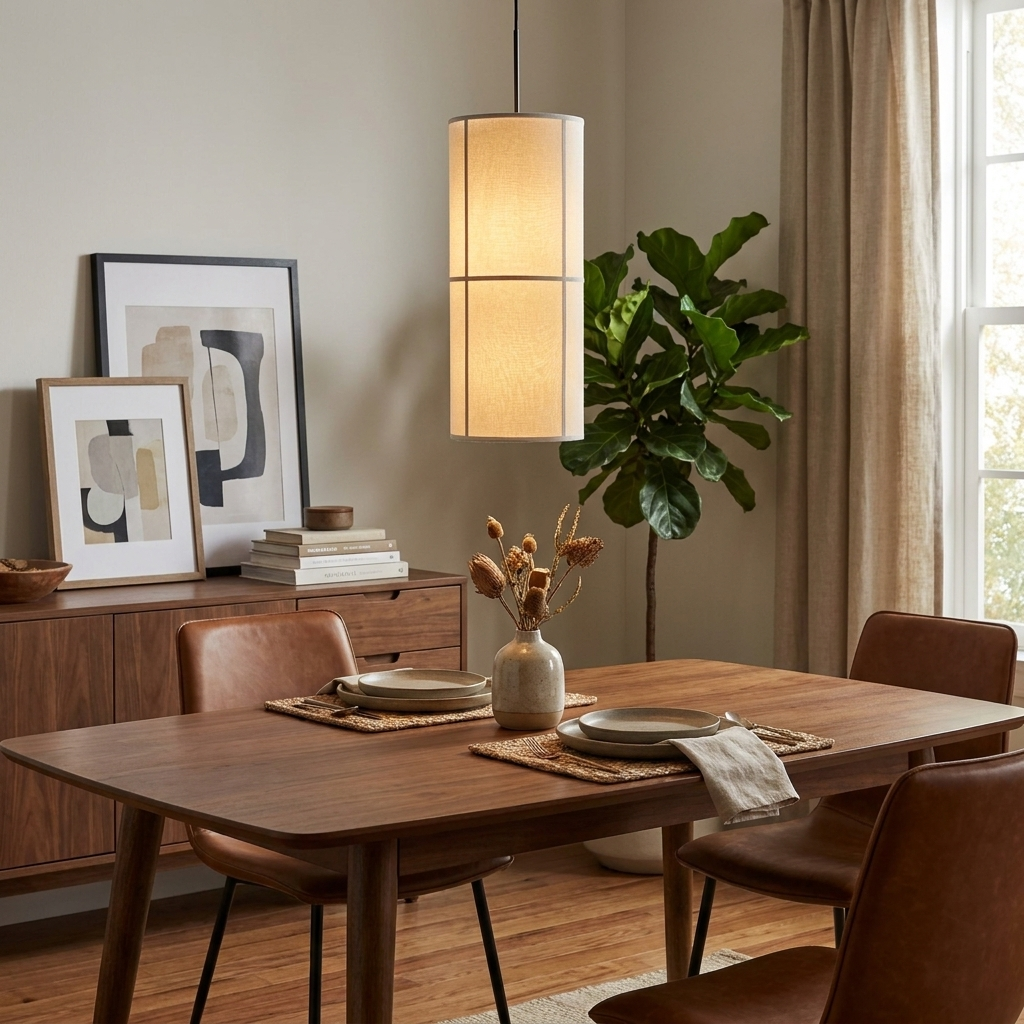 Column Fabric Pendant Lamp