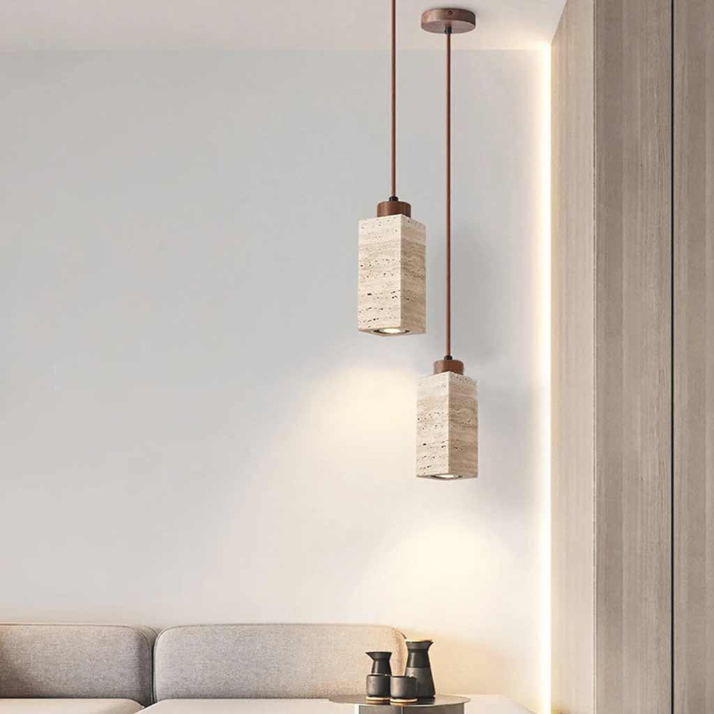 Cylinder Opus Marble Pendant Lamp
