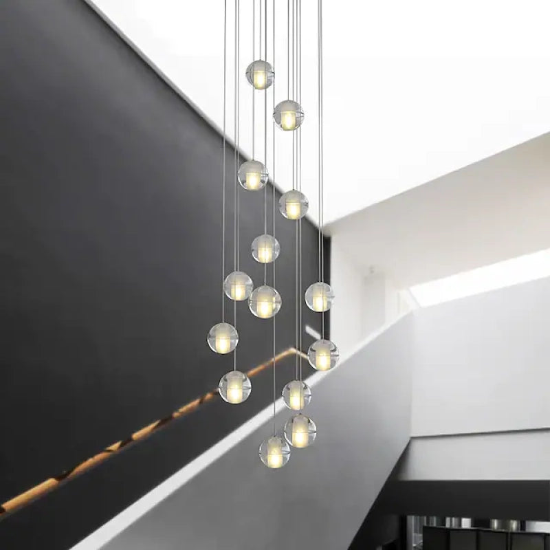 Valentina Modern Multi Clean Globe Pendant Light, Foyer