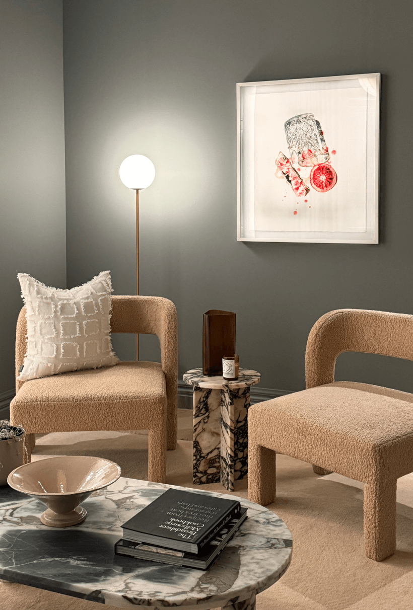 Morandi Modern Cup Floor Lamp, Multi Colors, Metal/