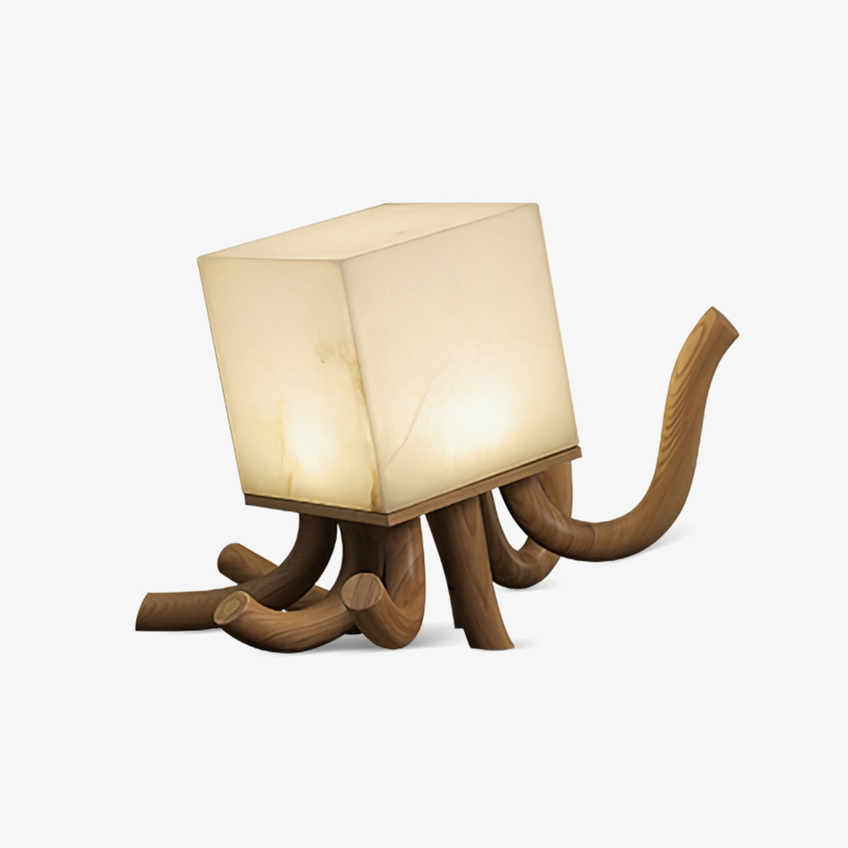Alabaster Octavia Sculpture Table Lamp