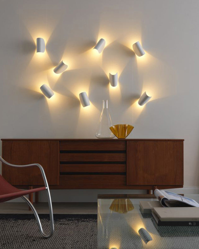 Adjustable Half Shade Wall Sconce