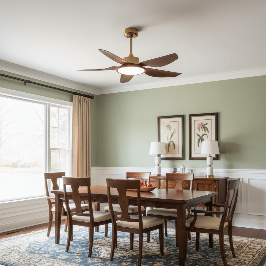 Modern Sirocco Breeze Luxury Ceiling Fan Light
