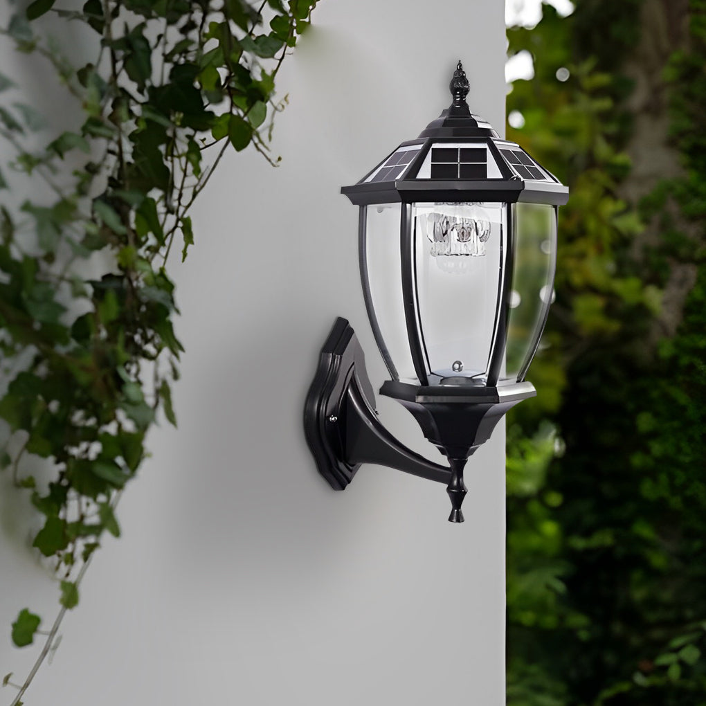 Sorerian Led Vintage Solar Fence Outdoor Post Lights