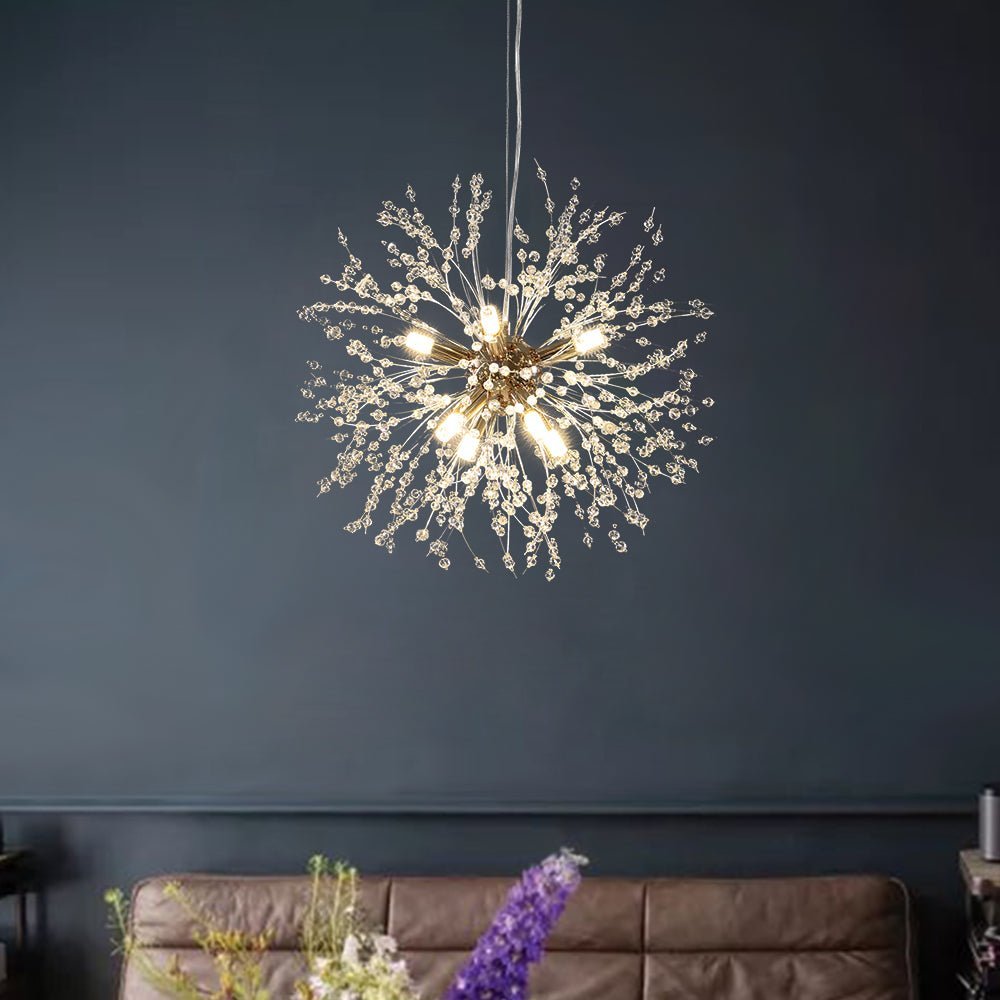 Luxury 8-Light Sputnik Firework Chandelier