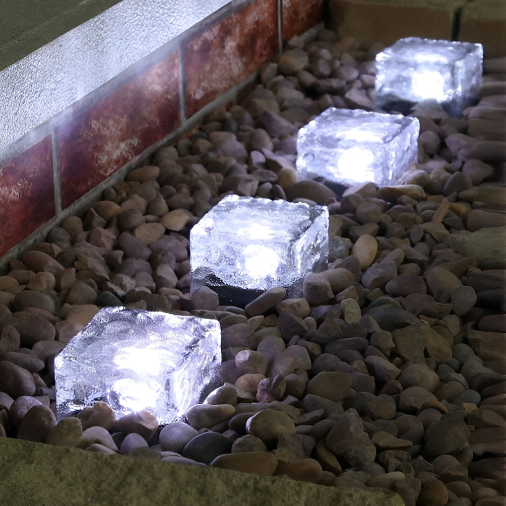 Maglene Ice Cube Colorful Modern Crystal Outdoor Step Lights