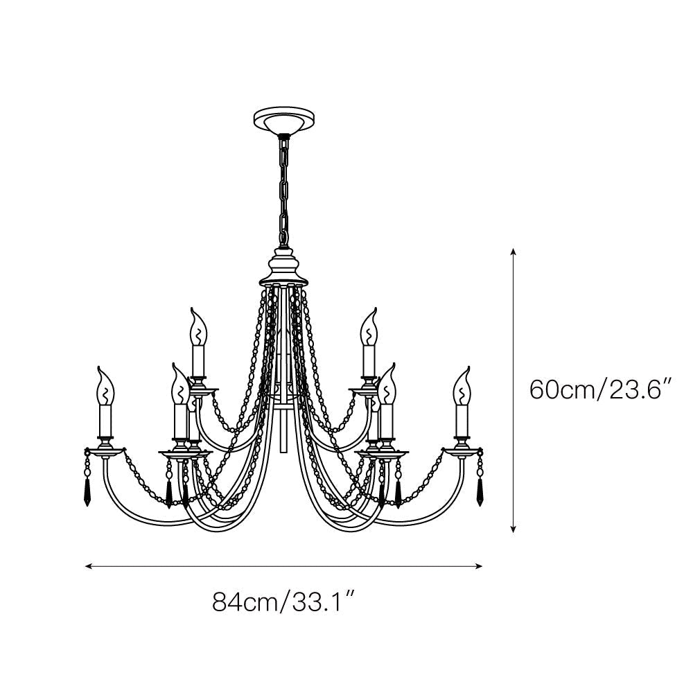 Acroma Modern Traditional Crystal Chandelier