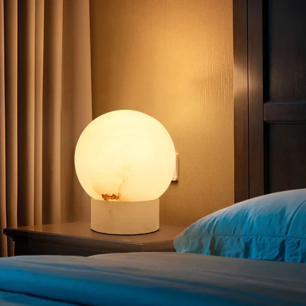 Ball Alabaster Table Lamp
