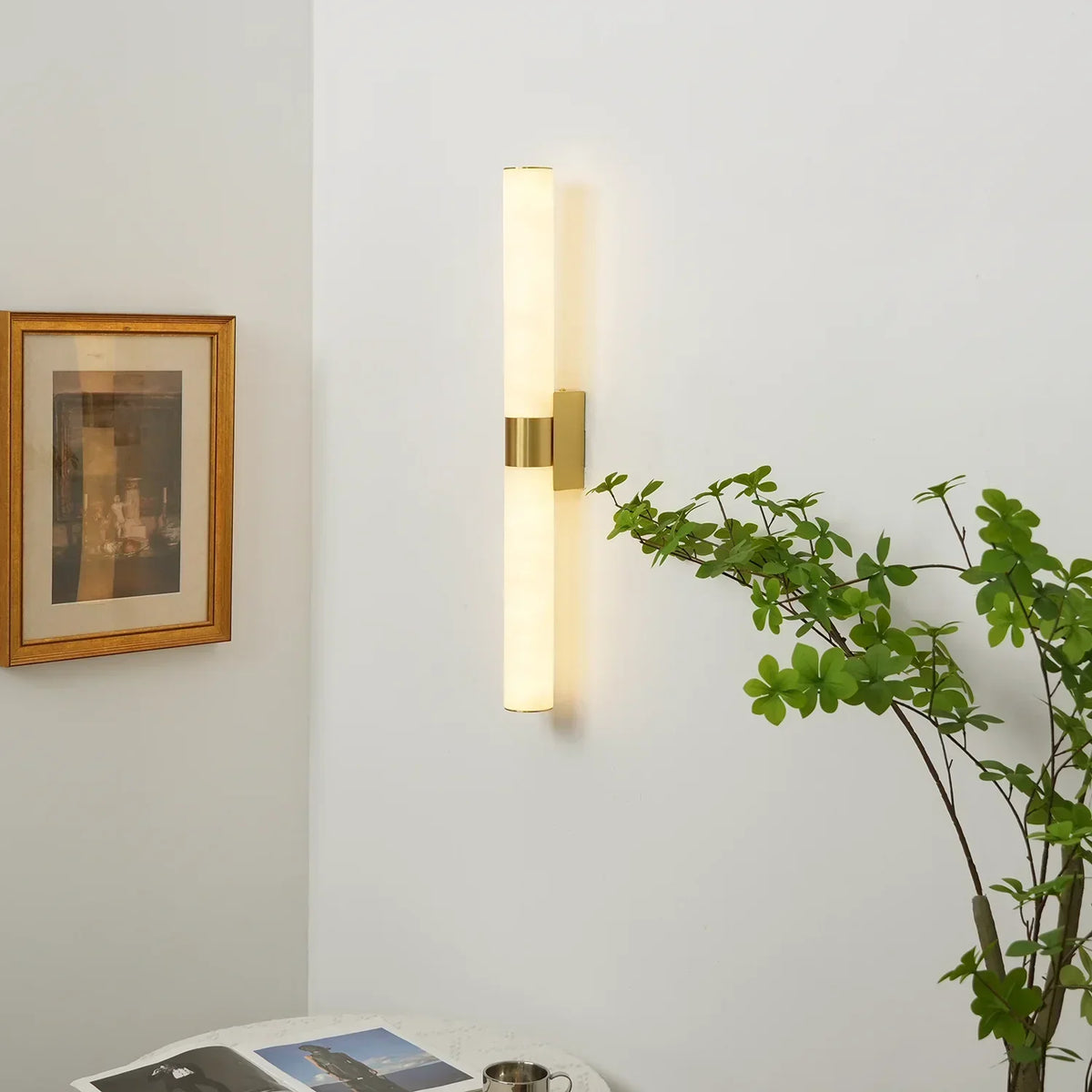 Line Alabaster Wall Light