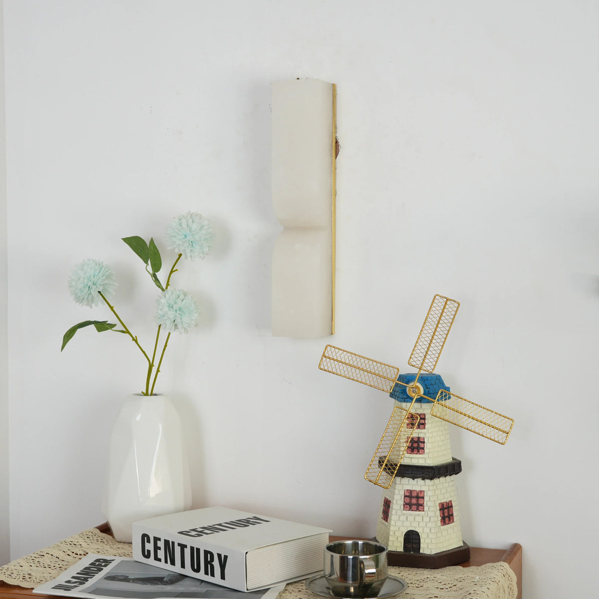 Alabaster Essence Rectangle Wall Sconce
