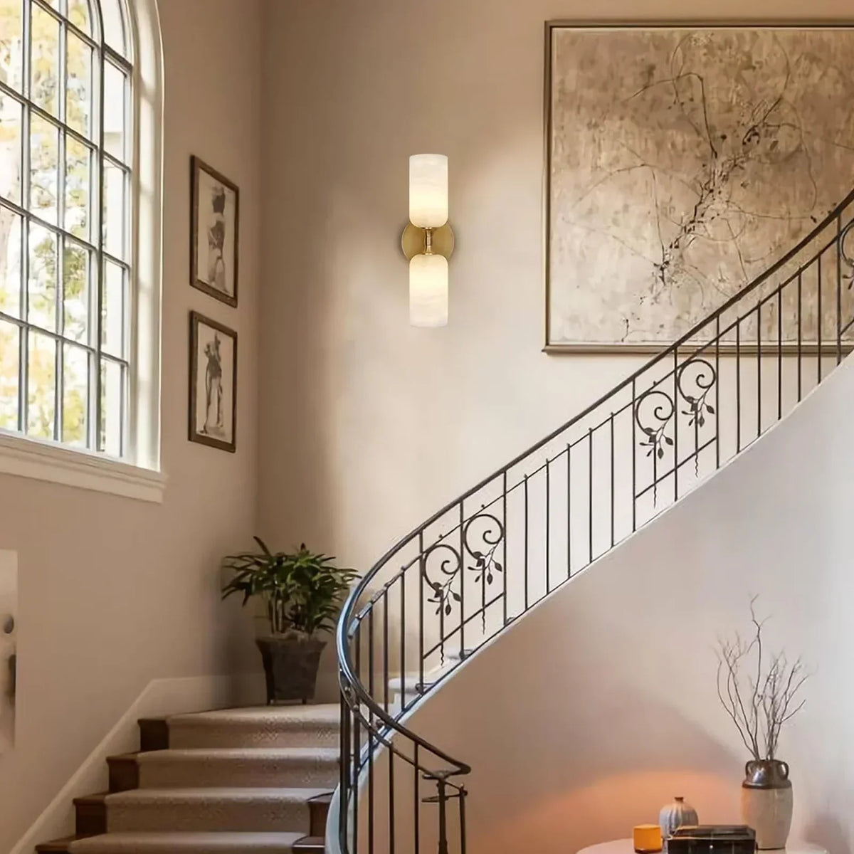 Alabaster Monty Linear Wall Sconce