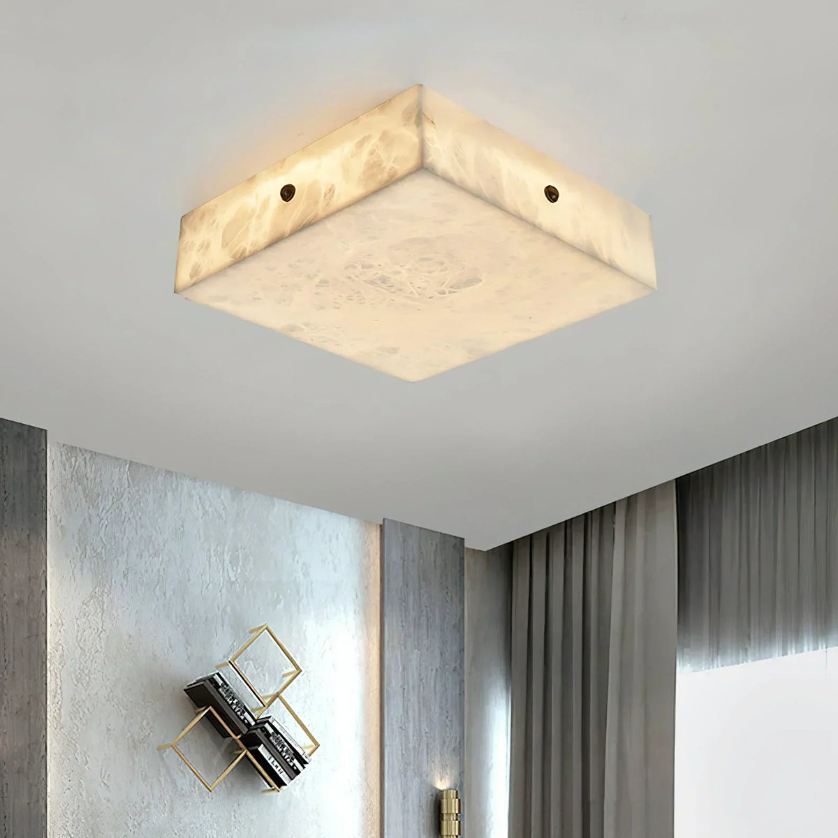 Arca Alabaster Flushmount Ceiling Light