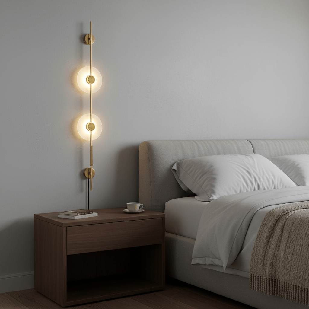 Alabaster Vertical Wall Sconce