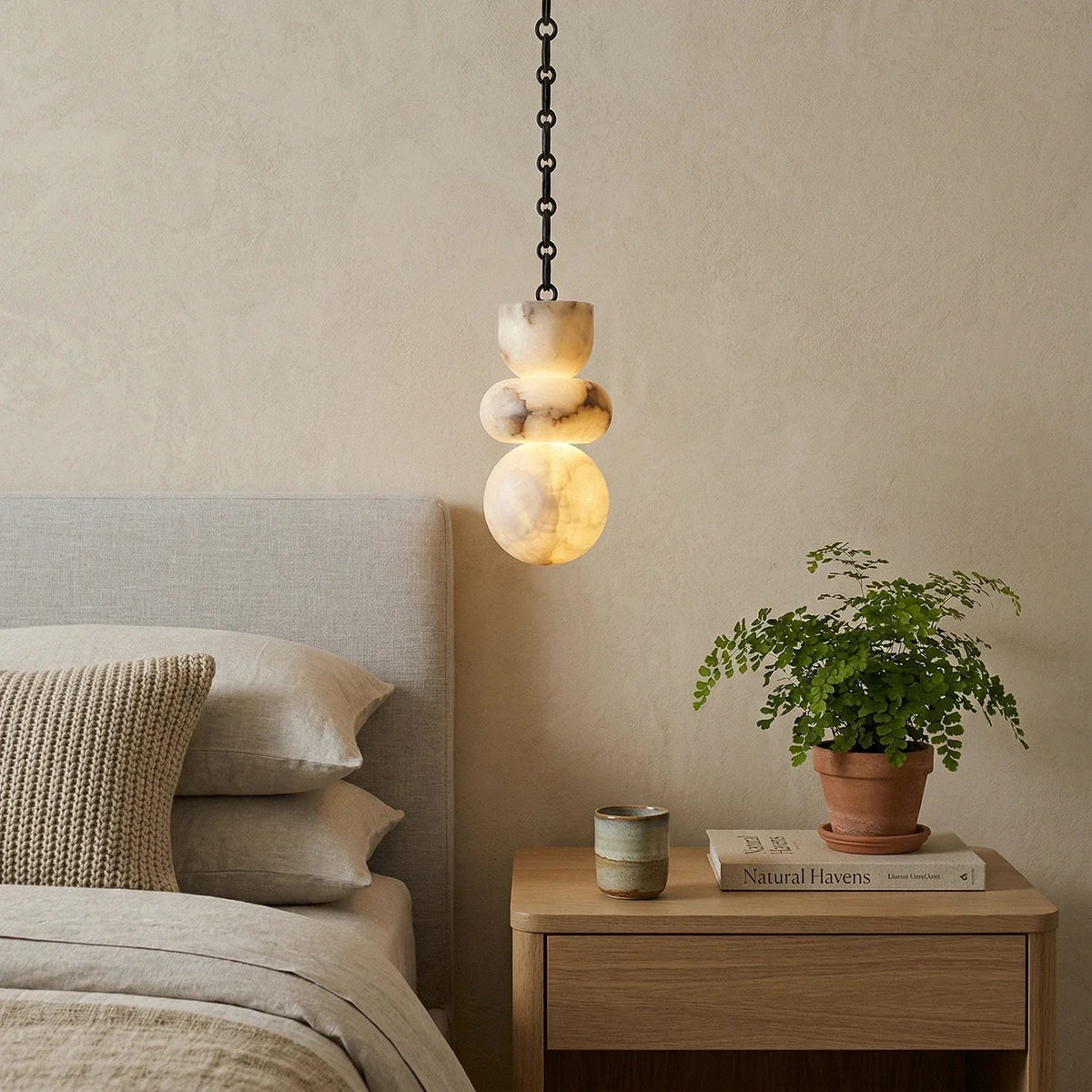 Alabaster Cluster Chandelier
