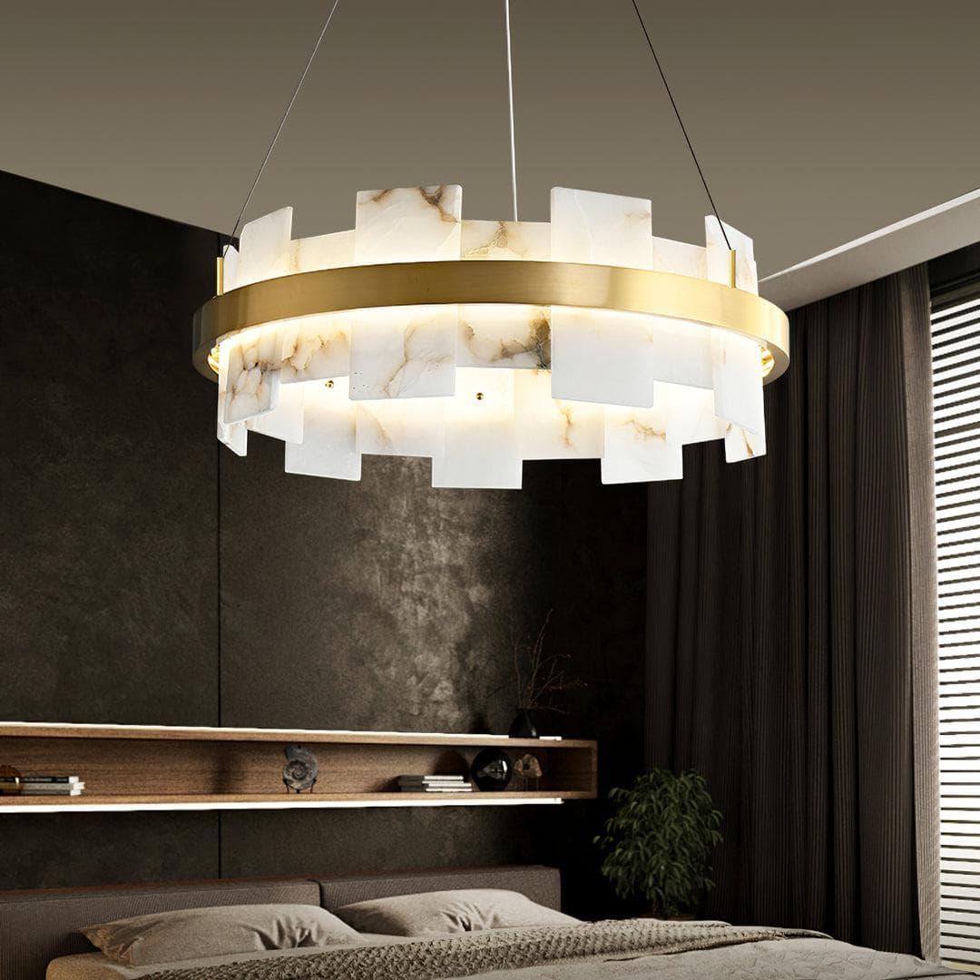 Rock Alabaster Chandelier