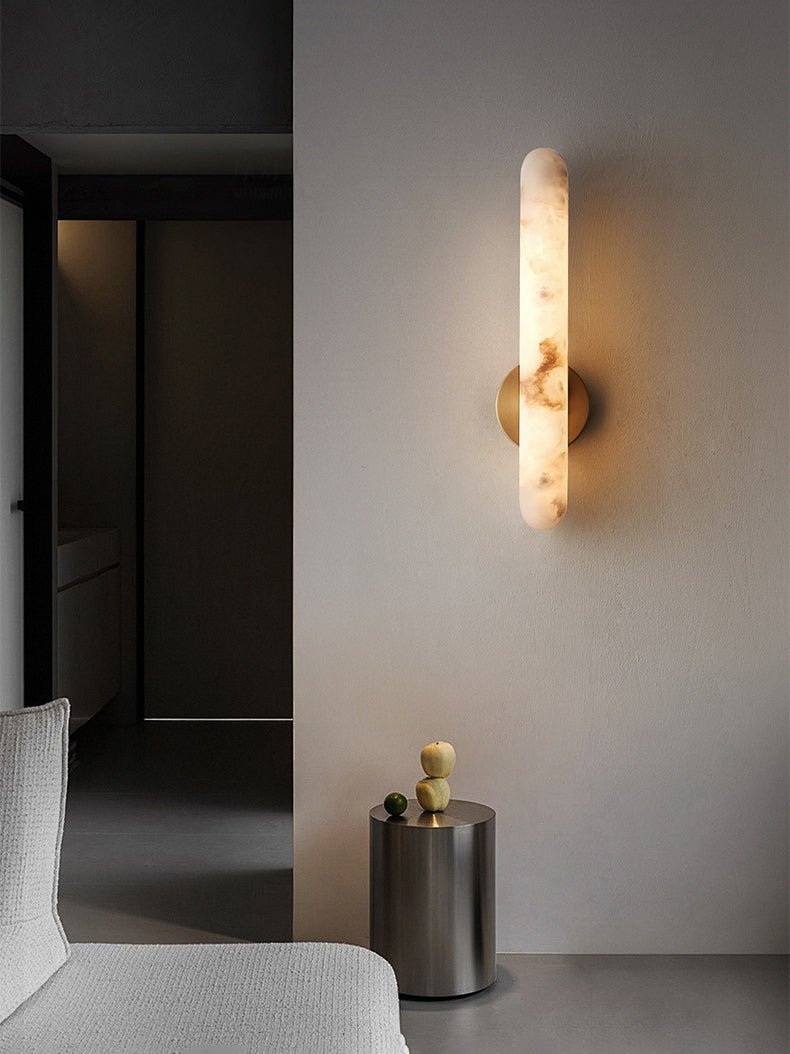 Alabaster Rod Sconce