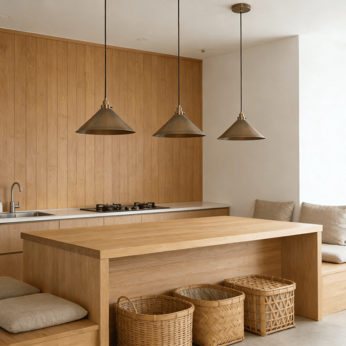 Metal Cone Pendant Light