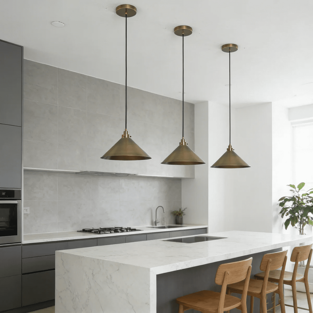 Metal Cone Pendant Light