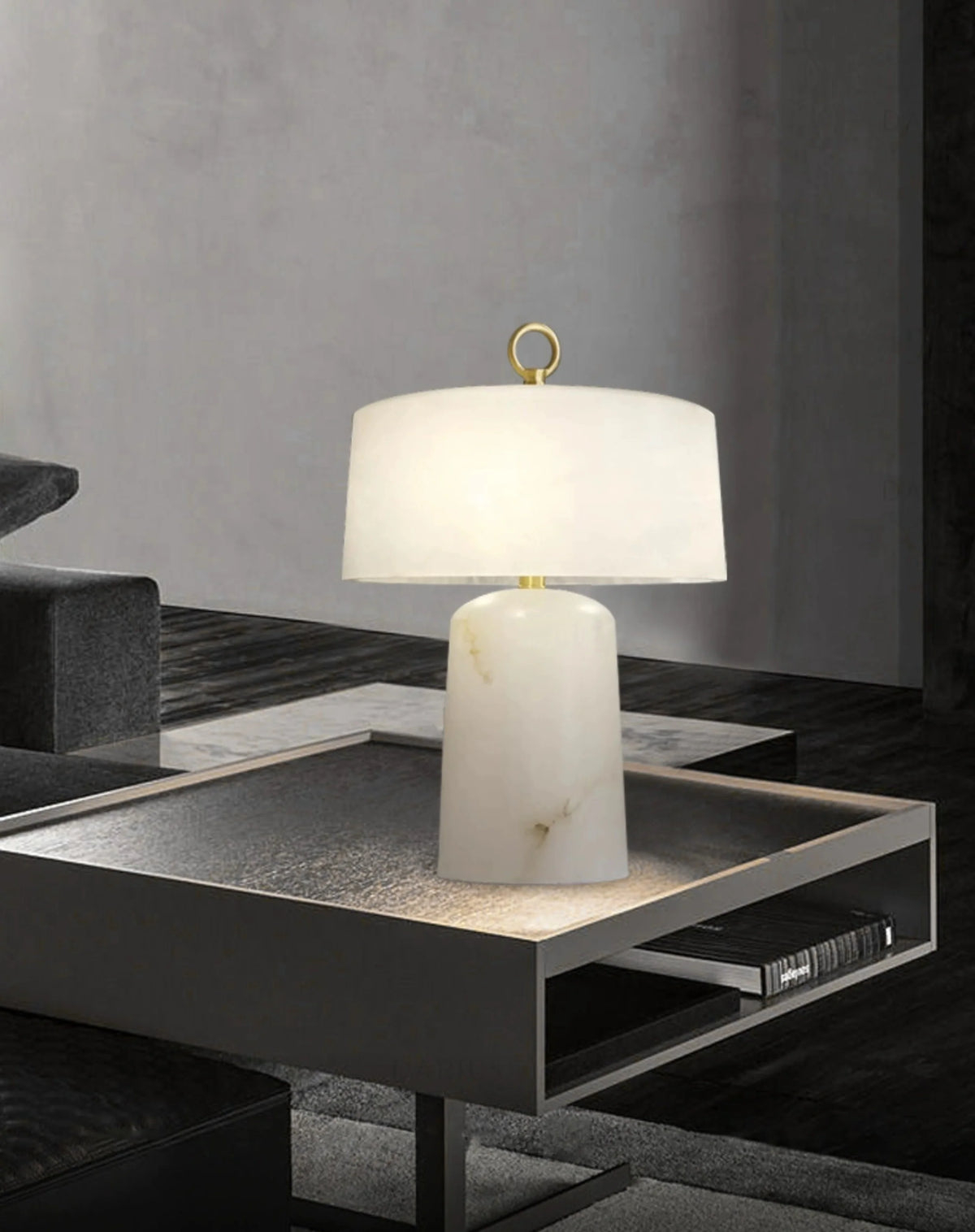Natural Cloud Stone Table Lamp