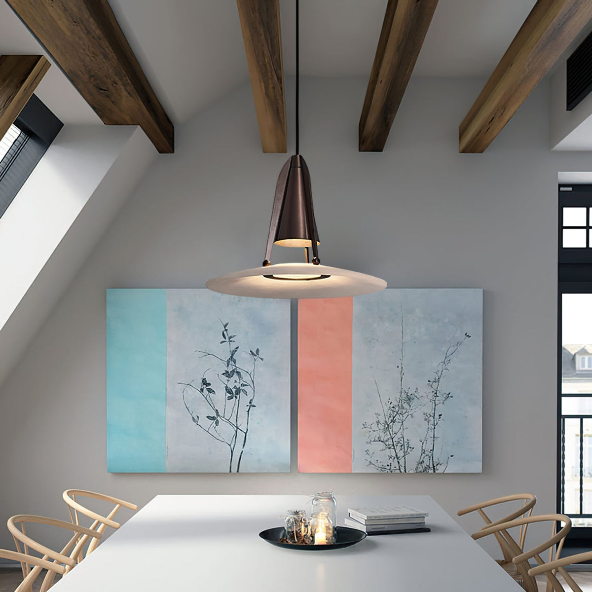 Aragon Pendant Light Alabaster Fusion