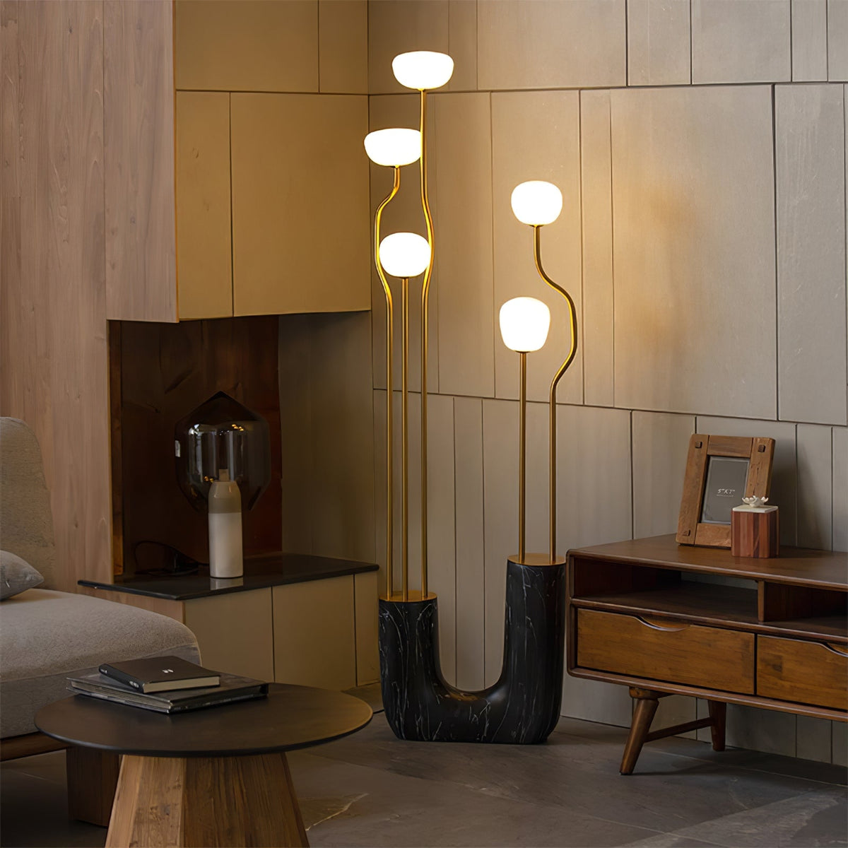 Glass Artistic Aria Bloom Floor Lamp