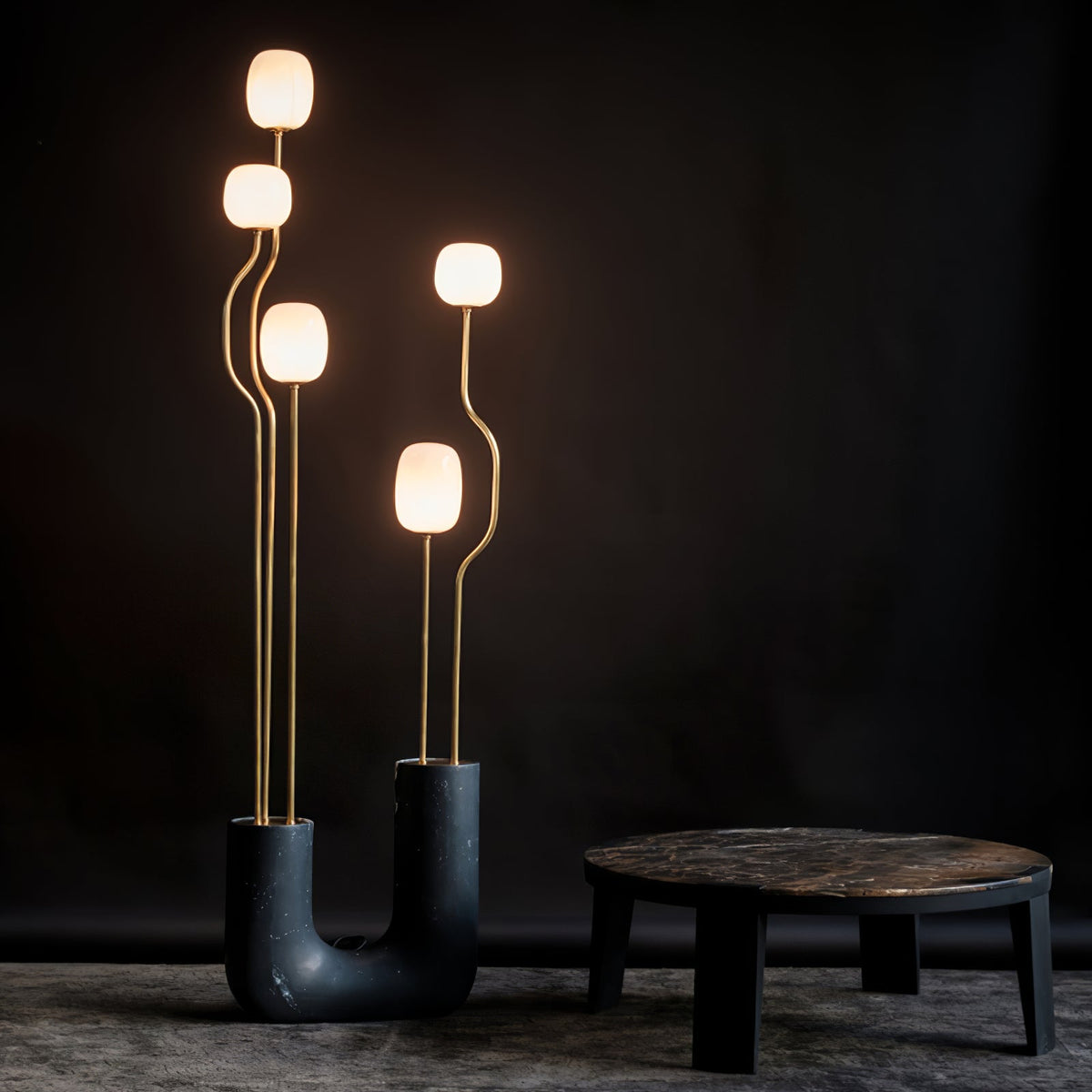 Glass Artistic Aria Bloom Floor Lamp