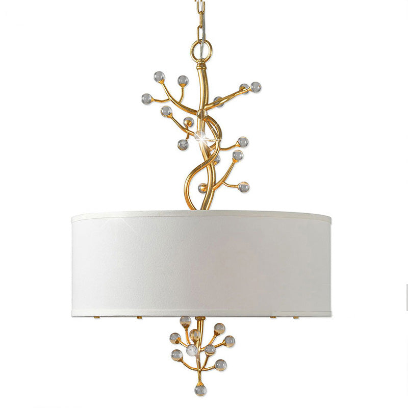 Asbury Crystal Fabric Pendant Lamp