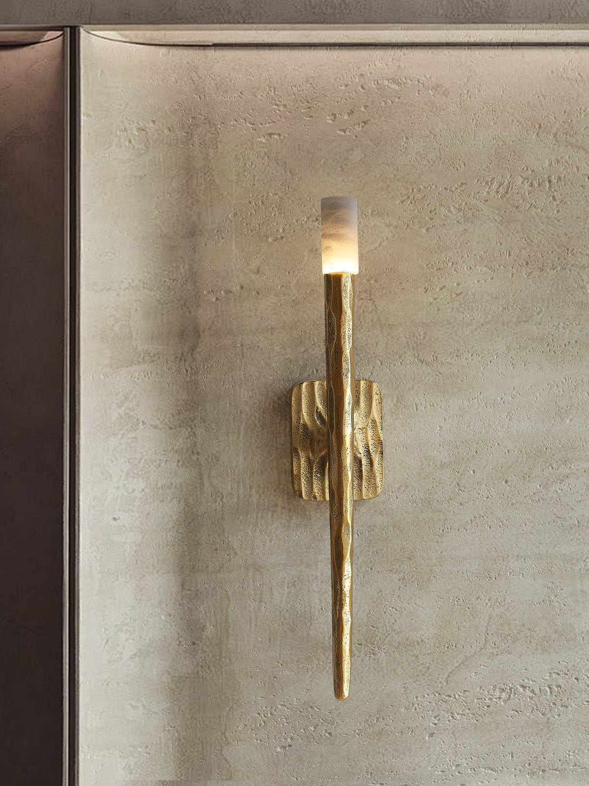 Aurelian Sculpted Alabaster Sconce