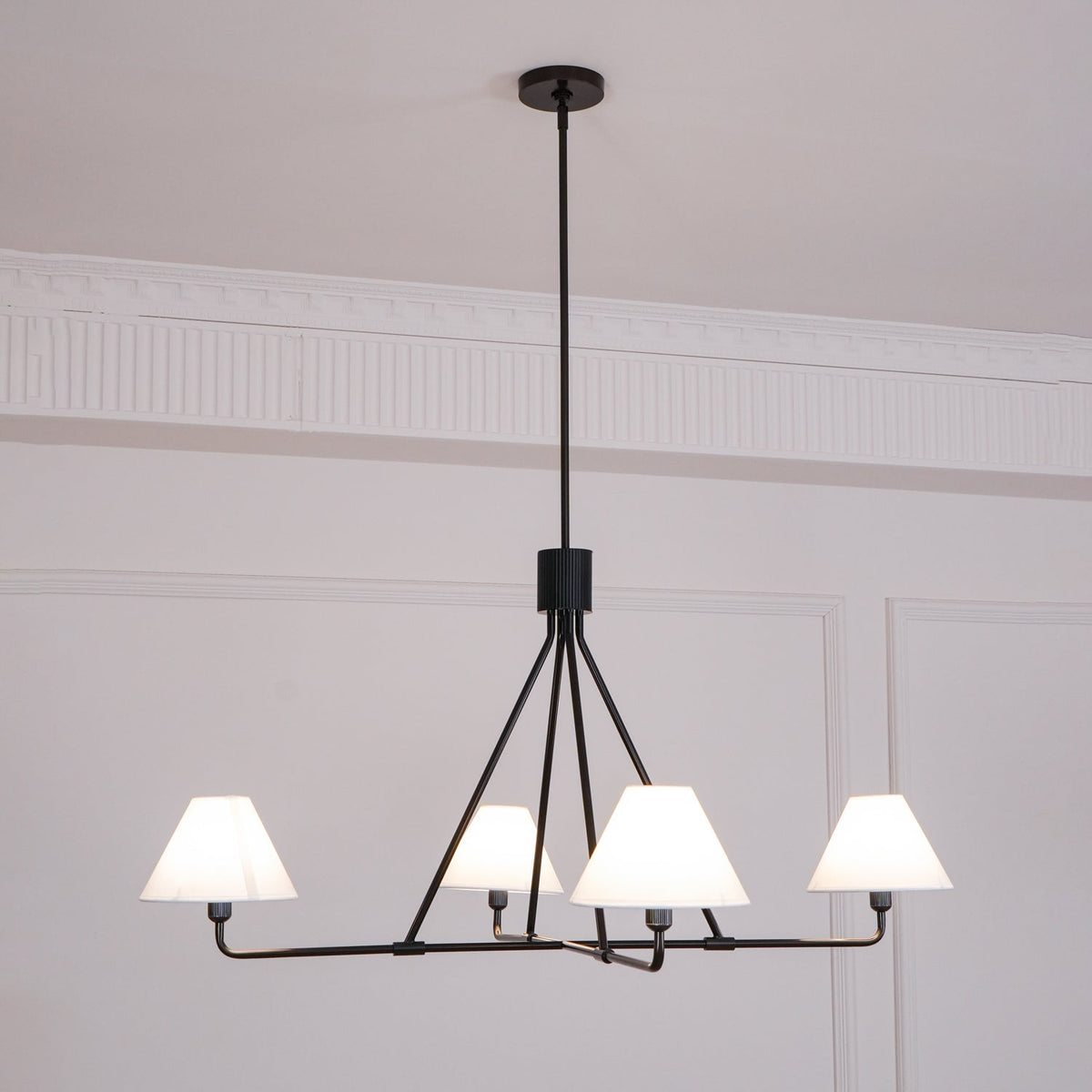 Ornuvyh Vintage Industrial Fabric Chandelier