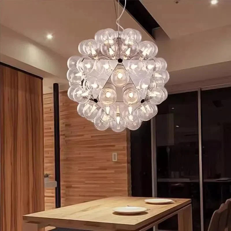 Ayli Clear Glass Bubble Pendant Light