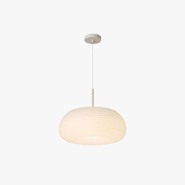 Zoriel Pendant Light White Acrylic Drum Shape