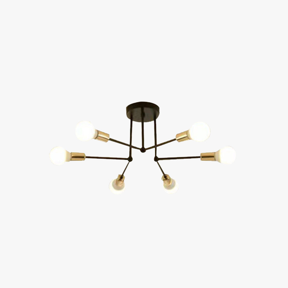 Valentina Flush Mount Ceiling Light Linear Industrial