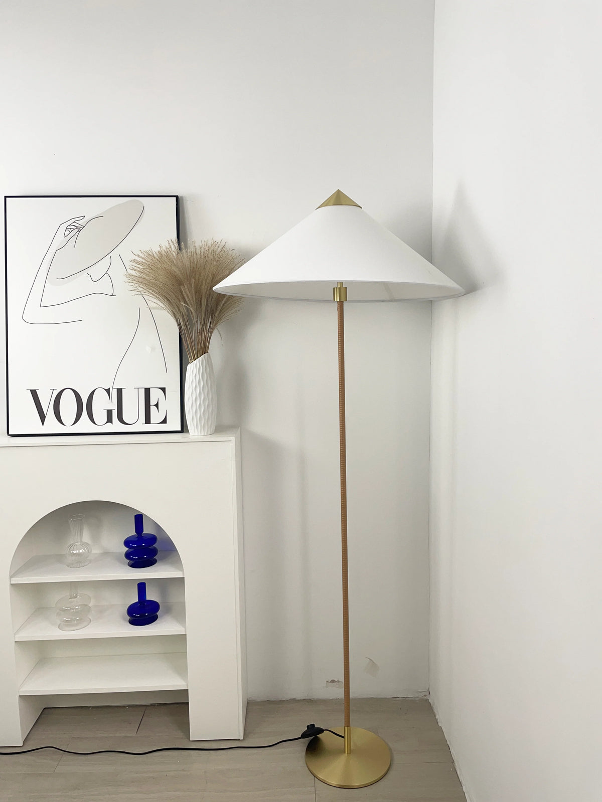 Bamboo Hat Floor Lamp