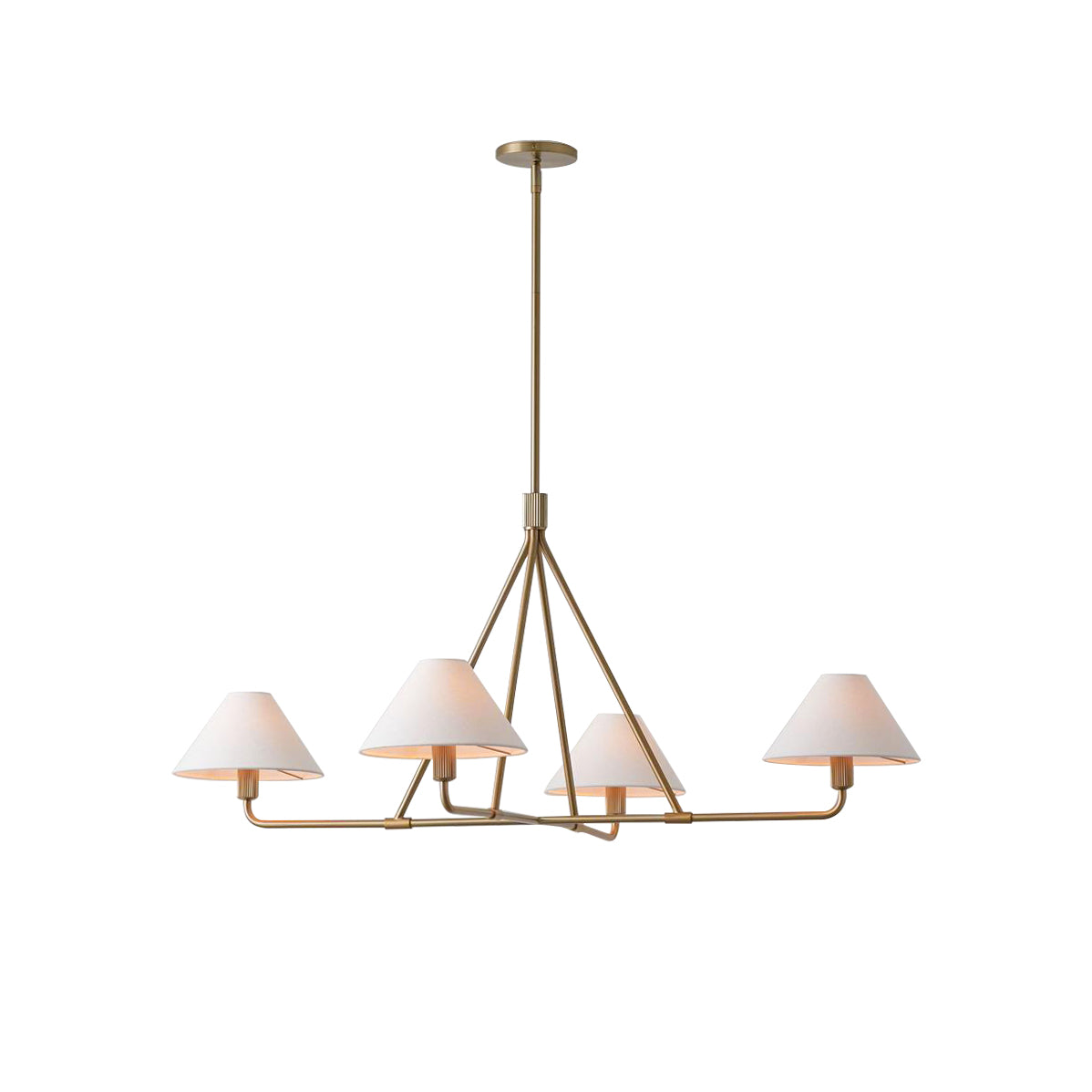 Ornuvyh Vintage Industrial Fabric Chandelier