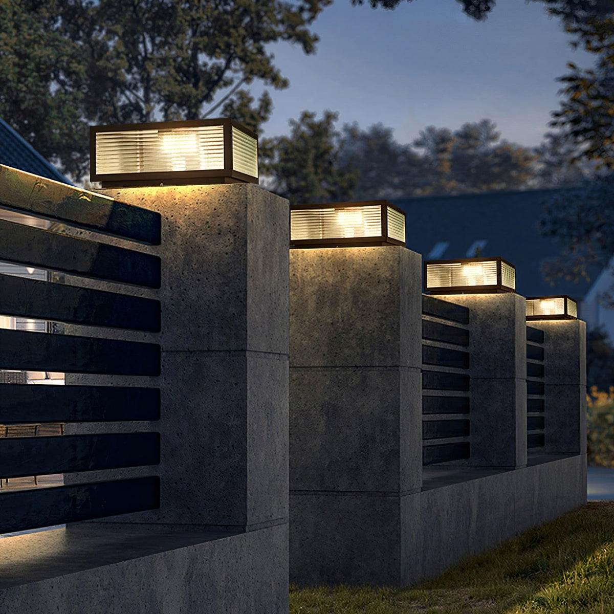 Modern Birillo Glass Garden Outdoor Light