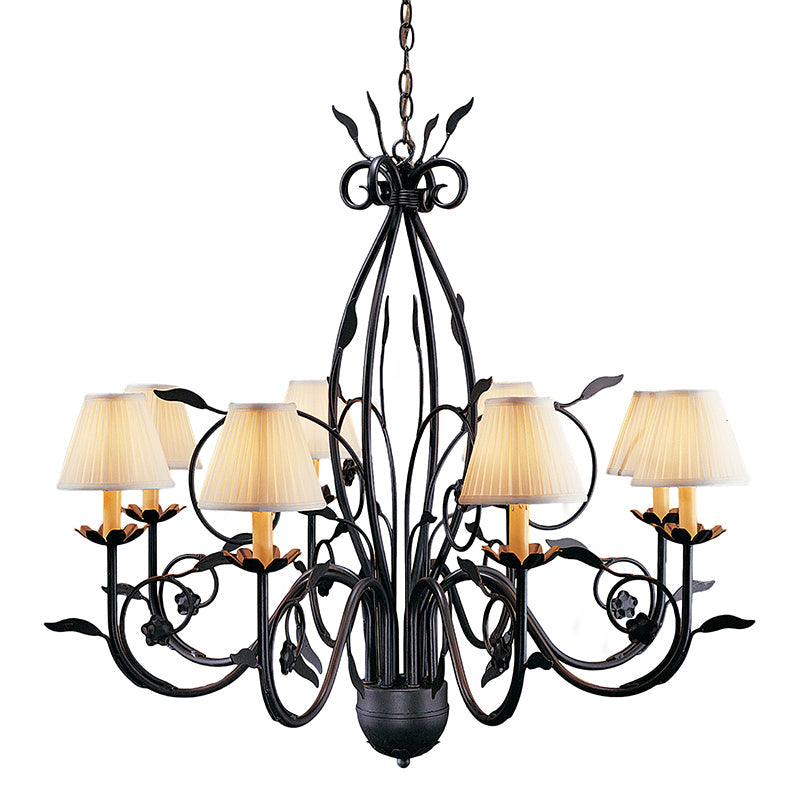 Gloruvyj Brass Fabric Chandelier