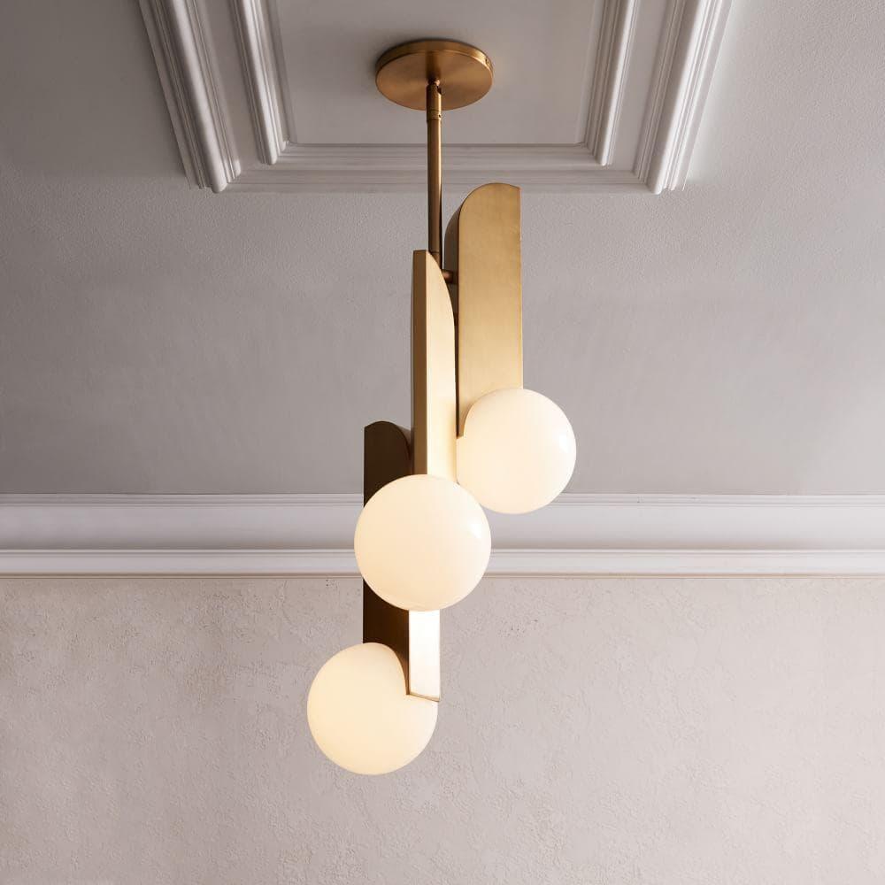 Bosso Brass Alabaster Pendant Lamp