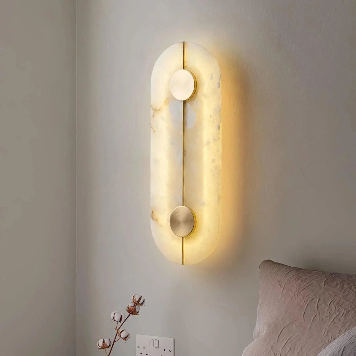 Brace Alabaster Wall Lamp