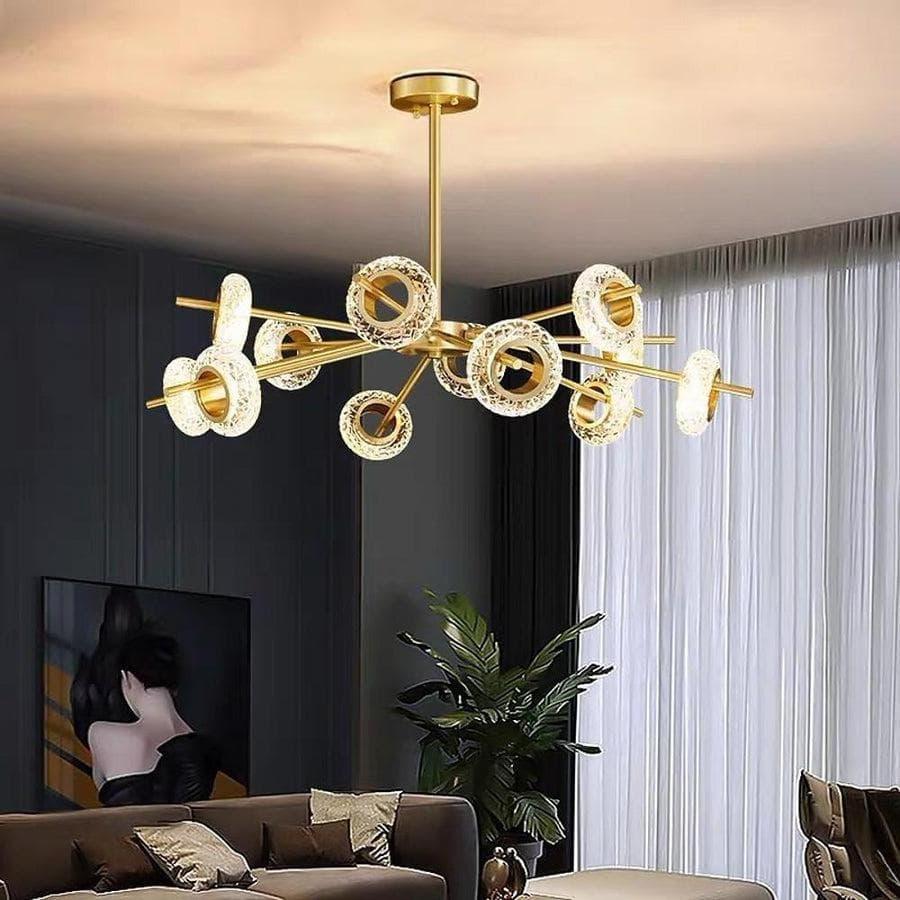 Brass Crystal LED Chandeliers