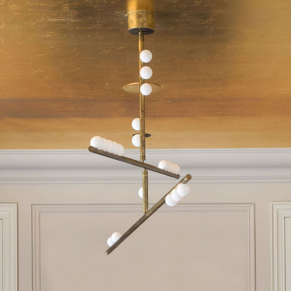 Orbis Drop System Antique Glass Chandelier