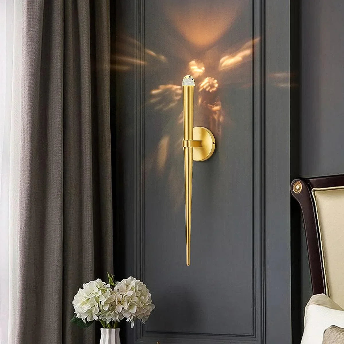 Brass Spinal Tube Sconce